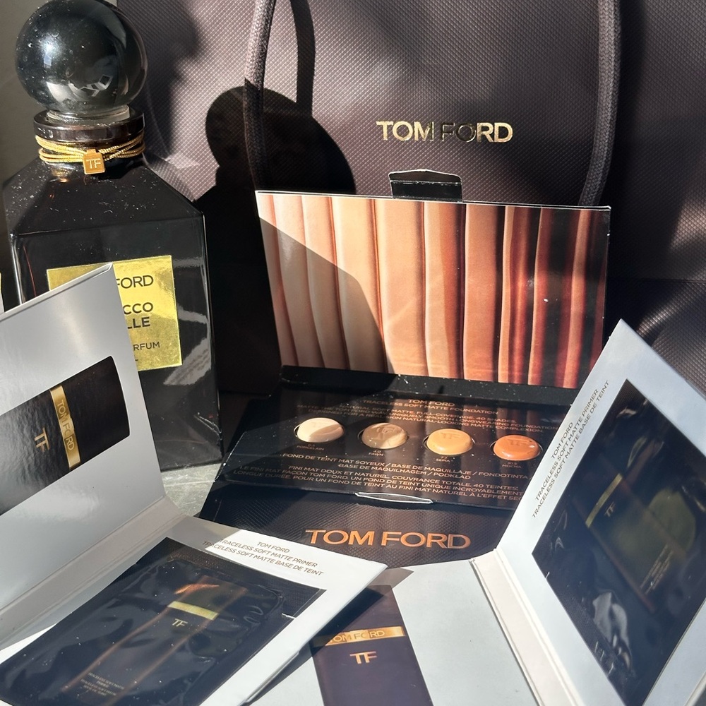 Tom ford make palette sample & 2 primer samples